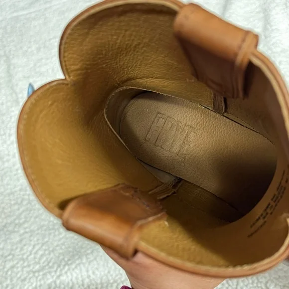 Frye Cognac Leather Billy Short Boot Size 8.5 - Picture 11 of 12